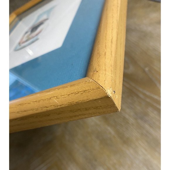 Darlene Hardie Cow Milk Bottle Etching Print Colored Framed Signed Farmhouse - Picture 9 of 9